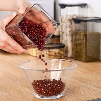 Food Storage Kitchen Container Plastic Box Jars for Bulk Cer