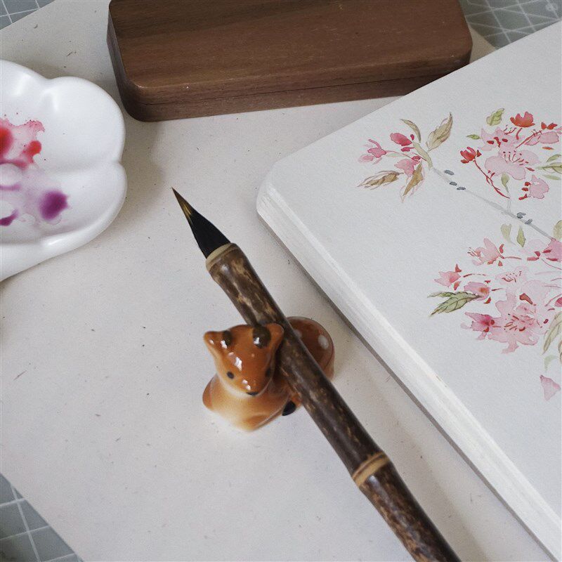 单支墨竹笔杆峯 水彩插画国画勾线 工笔 限定款 毛笔,文具电教/文化用品/商务用品,毛笔,淘宝优惠券,粉丝福利购,淘宝优惠卷