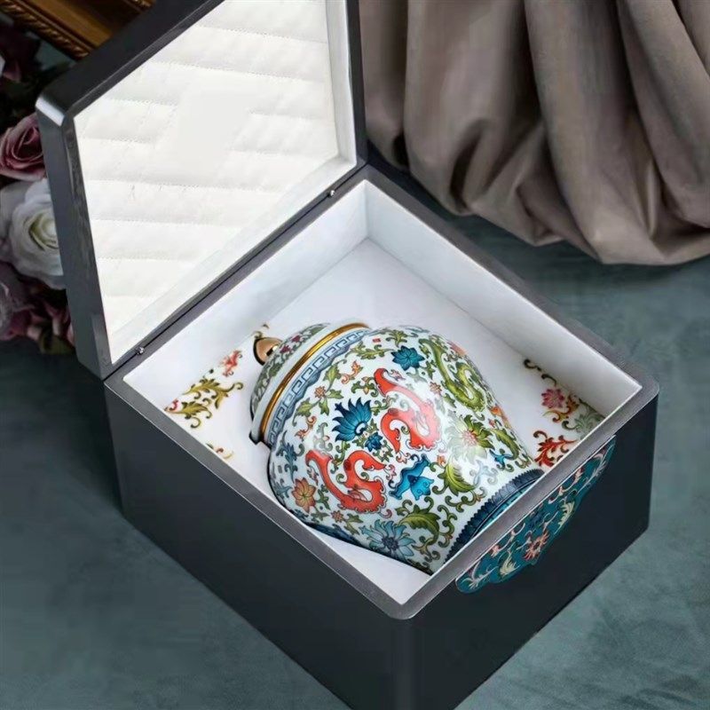 新款钢琴烤漆茶叶盒高档红茶绿茶陶瓷茶叶罐密封罐单罐包装空礼盒,包装,茶叶包装,淘宝优惠券,粉丝福利购,淘宝优惠卷