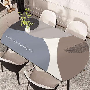 椭圆形桌垫防水防油折叠圆桌桌布桌面防滑垫硅胶餐边柜桌垫可裁剪