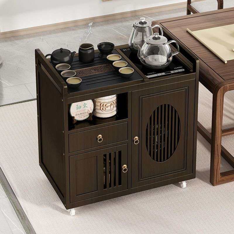 家用移动茶桌小茶台带轮茶车客厅全自动烧水壶一体茶几阳台茶水柜,3C数码配件,其它配件,淘宝优惠券,粉丝福利购,淘宝优惠卷