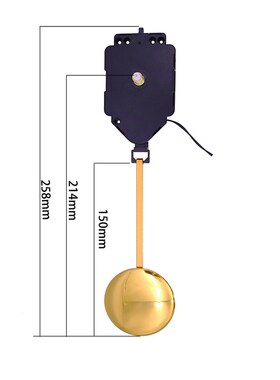 DIY Wall Clock Pendulum Movement Mechanism with Hands Quartz