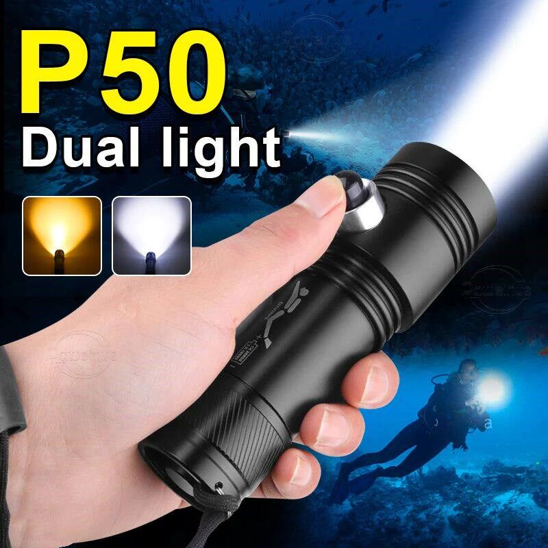 XHP 70 Professional Diving Flashlight High Power Led Flashli