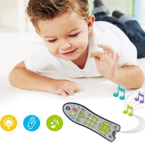Baby Simulation TV Remote Control Kids Educational Music Eng