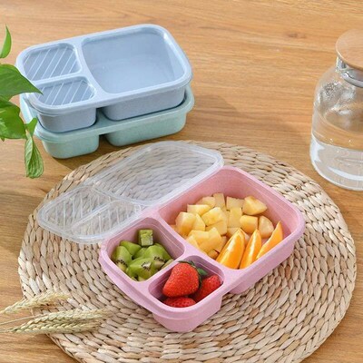Separate Lunch Box Portable Bento Box Lunchbox Leakproof Foo