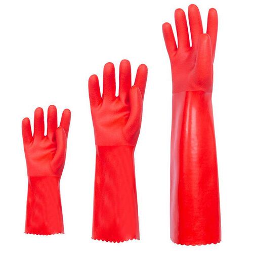 Jiahui all-in-one fleece PVC insulated gloves for dishwashin