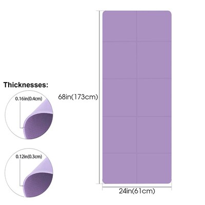 Foldable Yoga Mat Eco Friendly EVA Folding Travel Fitness Ex