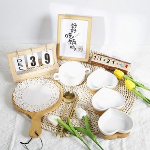 幼儿园食谱拍照餐盘餐食美食拍照托盘拍照装饰道具日历摆件餐盘