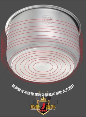 电压力锅内胆2LL3LL5LL30不锈钢胆加厚复底无涂层锅胆