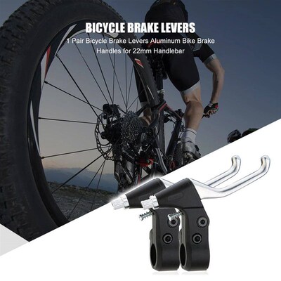 1 Pair Aluminum Bicycle Brake Levers for 22mm Handlebar Bike