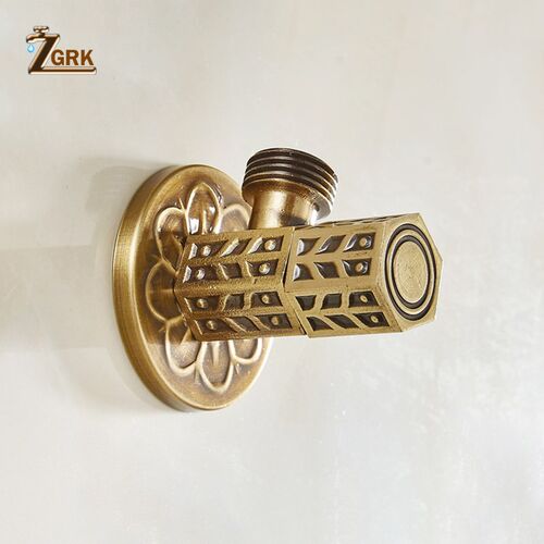 ZGRK Free Shipping  Brass Triangle valve Water control valv