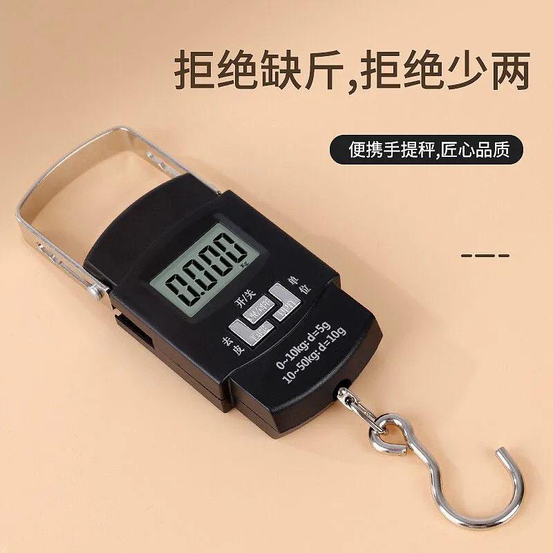 精度手提电子秤家用弹簧小型便携式迷你称鱼器手拿小巧吊勾小称