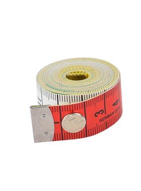 彩色皮尺裁缝尺卷尺带按扣加厚英寸60In150cm尺子