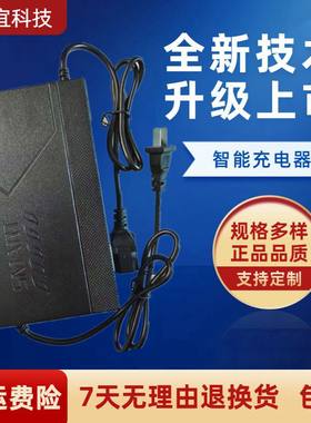 24伏电动轮椅电瓶车圆头充电器36V12ah20304050AH小海豚老年代步