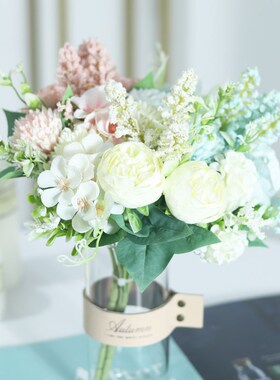 White Artificial Flowers Silk Rose Home Wedding Decoration L
