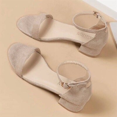 Beige High Heels Sandals Women Summer Shoes Women Fashion