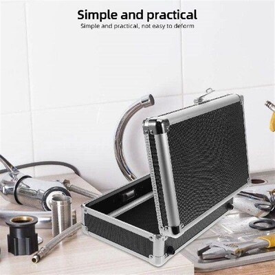 Portable Aluminum Alloy Toolbox Large Capacity Metal Case