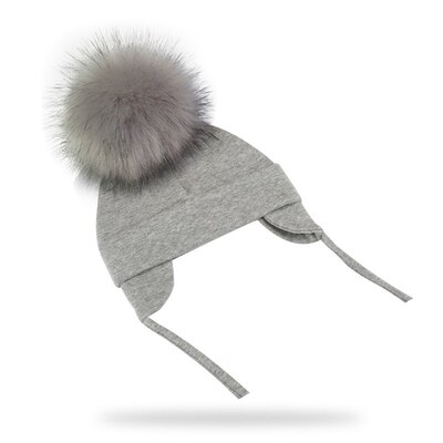 Autumn Winter Boy Girl Faux Fur Pompom Cotton Earmuffs Caps