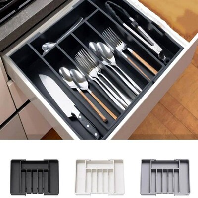 Multipurpose Silverware Drawer Organizer Adjustable Expandab
