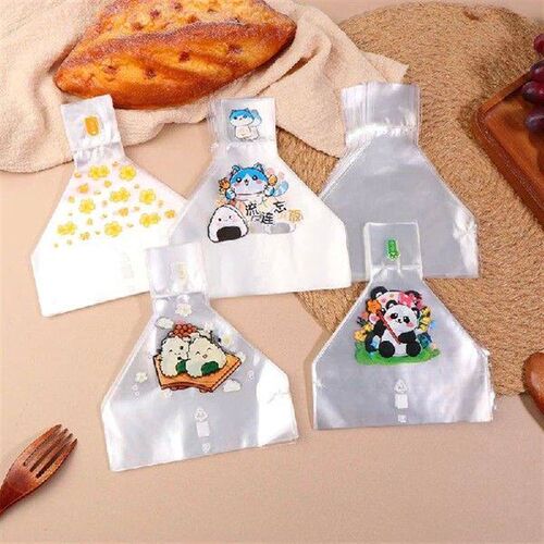 50Pcs Lovely Cartoon Japenese Triangle Rice Ball Disposable