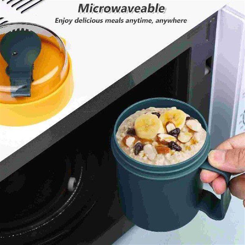 Cereal Cup Breakfast Soup Container Microwavable Bowl Mug图片