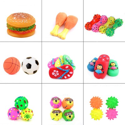 1PC Rubber Squeak Toys for Dog Screaming Chicken Chew Bone S