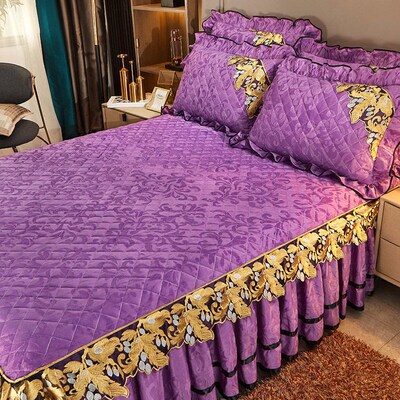 Velvet Simmons Bedspread Single Piece tton Thickened Crystal