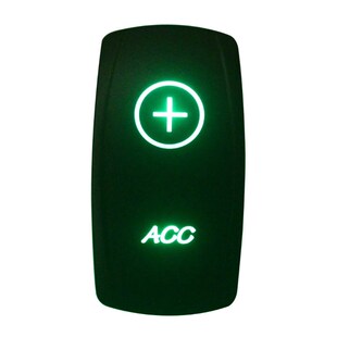 Fridge Green Led 12v/24v Toggle Rocker Push Switch 5 Pins S