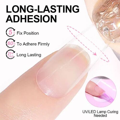 Limegirl Nail Tips Glue Gel 7.5ml uv Glue for false Nail Gel