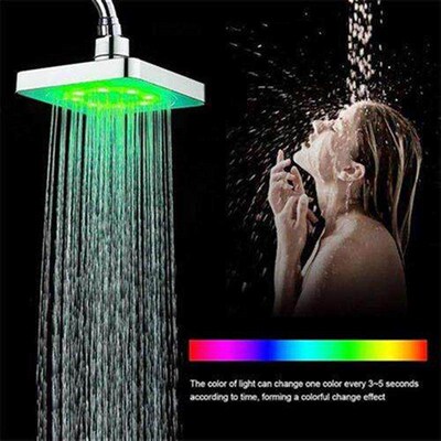 Recableght Shower Head Lights Bathroom Shower High Pressure