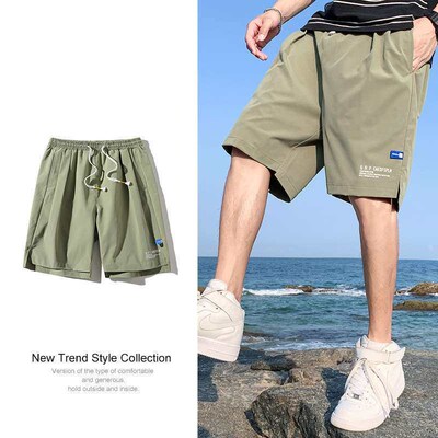 orts Mens Summer Thin Outerwear Casual Pants Mens Five-poi