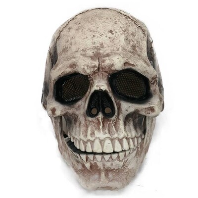 Halloween Horror headgear Moving mouth skull mask Zombie blo