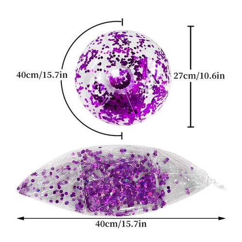 16 Inch Sequins Beach Ball Halloween Jumbo Pool Toys Balls G