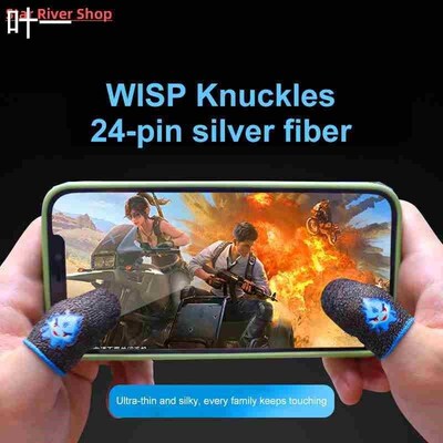 1pair Gaming Finger Sleeve Breathable Fingertips For PUBG Mo