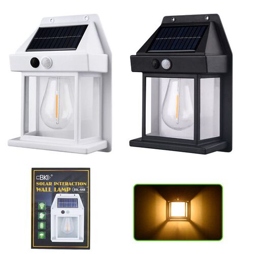 Solar Rechargeable Wall Lamp Outdoor Induction Lamp Waterpro