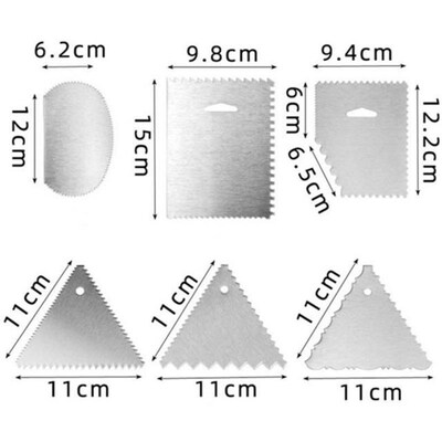 1Pc Smooth Edge Fondant Scraper Spatulas Baking Pastry Tools