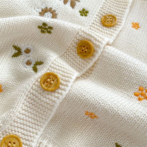 2025 Spring Girls Baby Sweater Coat Western-style All-match