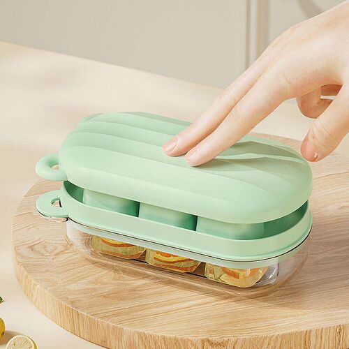 Ice Cube Mold Press Ice Maker with Lid, Food-Grade DIY Ice T
