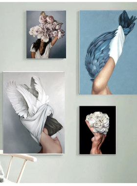 Decorative Painting Living Room Home Decoration Flowers Feat