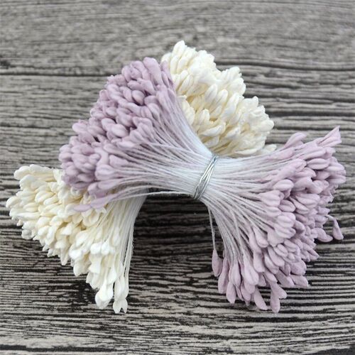 350pcs 5mm Mini Stamen Matte Handmade Artificial Flowers For