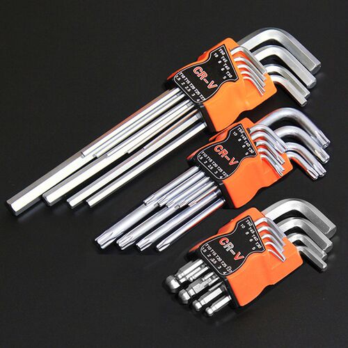 9Pcs Ball Hexagon Torx Head Allen Key Set Hex Wrench Adjusta