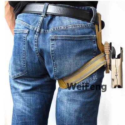 Tactical Drop Leg Band Strap QLS 19 22 Gun Holster Adapter f