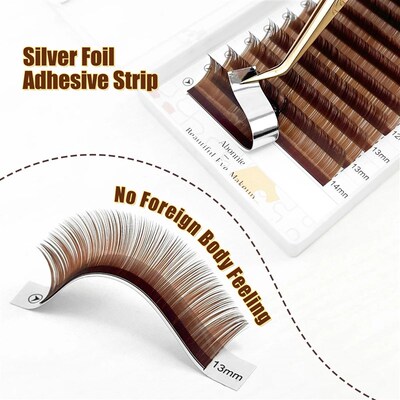 Abonnie Brown Individual Eyelashes Extension All Size Lashes