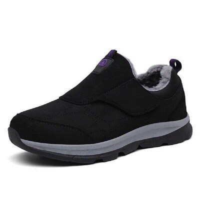 Women Mens Slippers Hook and Loop Walking Shoes Wide Toe