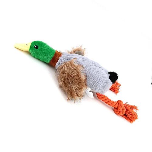 Dog Chew Toys Cute Plush Duck Sound Toy Stuffed Squeaky Anim