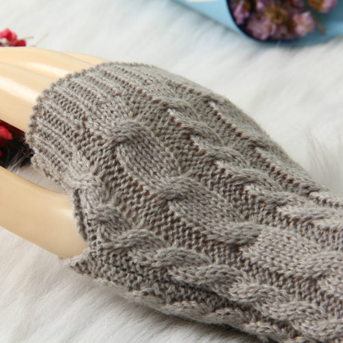 Women Stylish Hand Warmer Winter Gloves Arm Crochet Knitting