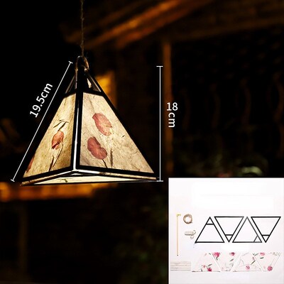 DIY Chinese Lantern Retro Paper Lamp Lantern Portable Blosso