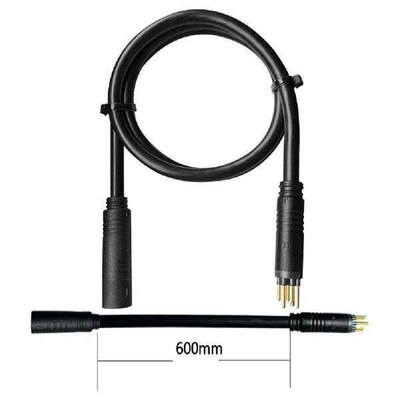 60cm Ebike Julet 9 Pin Motor Extension Cable Waterproof