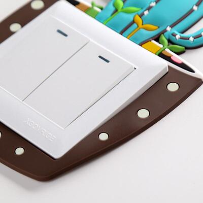 Cactus Switch Stickers Potted Plant Wall Protection Sticker