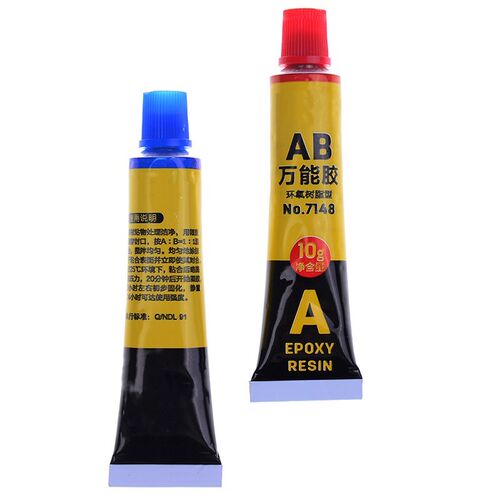 2pcs Epoxy Resin AB Glue Transparent Strong Plastic Metal Mo